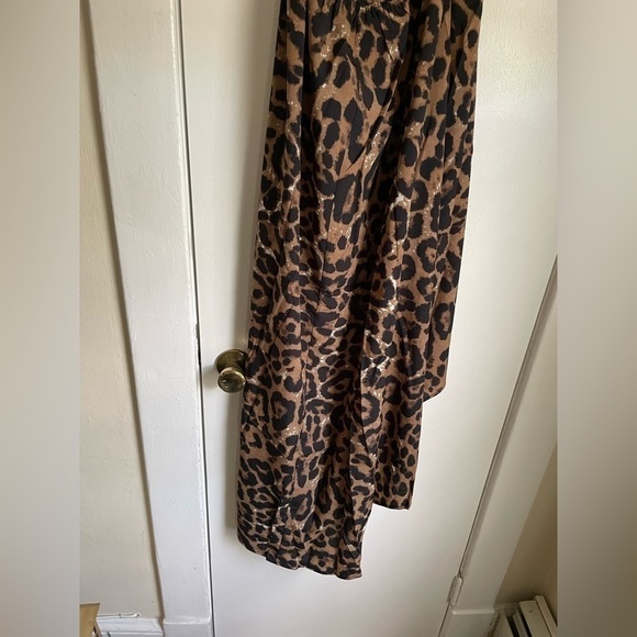Leopard Print Ruffle high low backless Dress size Small - Picture 13 of 16